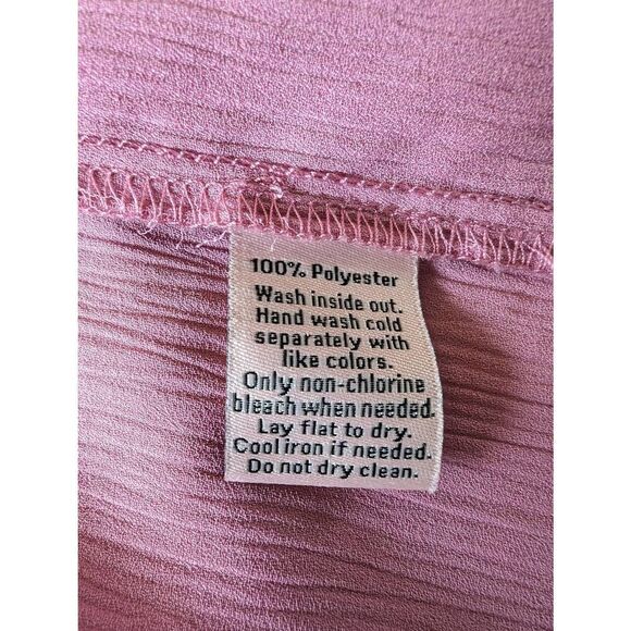 Juicy Couture Blouse Women's Medium Short Sleeve Ruffle Peephole button Back - Picture 6 of 9